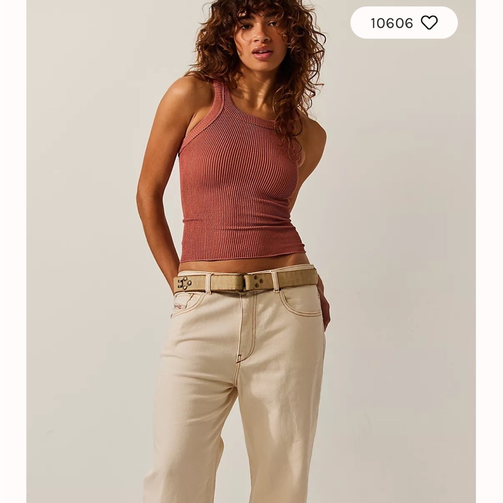 Intimately Free People Ribbed Seamless Tank in Copper Rose! NWOT - Picture 7 of 7